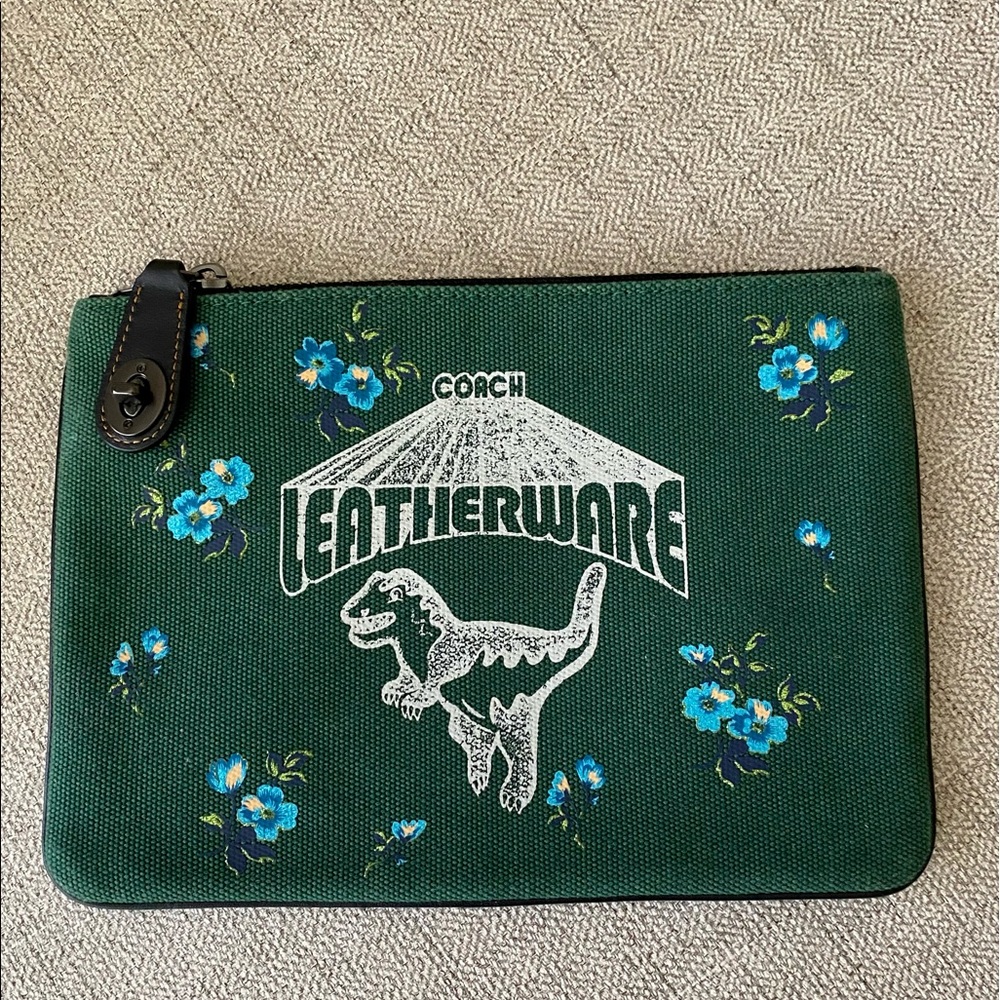 Coach Rexy Leatherware Turnlock Pouch